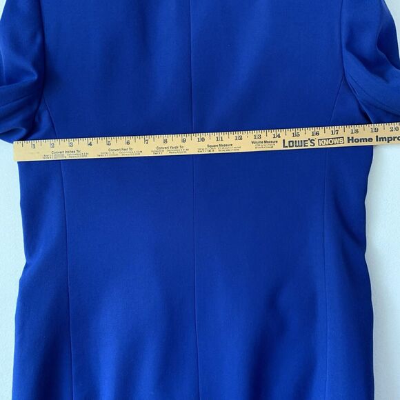 Worthington Skirt Blazer Suit Women 10 Blue 2 Piece Career Office Corp Grandma - Picture 5 of 16